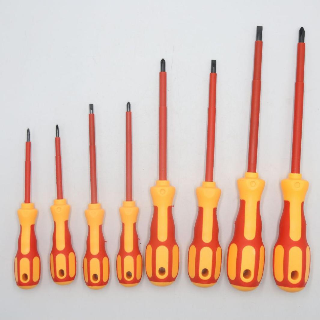 

9-in-1 Magnetic Insulated Electrician Screwdriver Set - High Voltage Resistant Phillips & Flathead