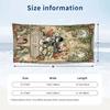 Cat Theme Beach Towel Personalized Custom Name & Text Soft Quick Dry Beach Towel for Swimming Travel
