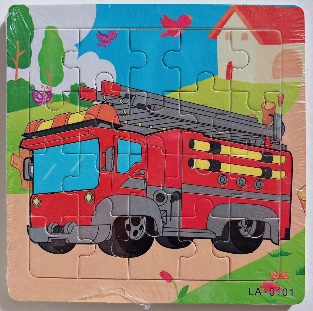20-Piece Wooden Kids' Puzzle Board - Cartoon Animals