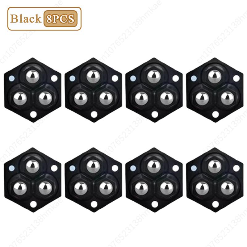 4-32 STÜCKE Universalrad ohne Stanzen Verschleißfest Doppelkugellager Geräuschlose Rolle Haushaltsmöbelzubehör