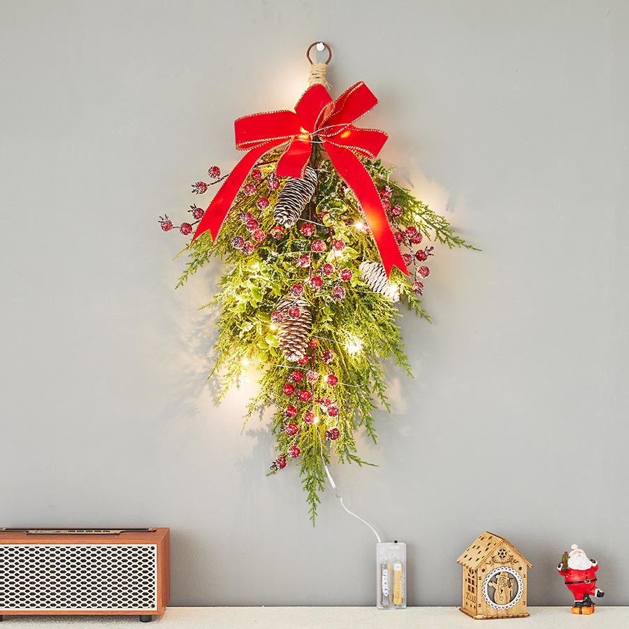 Old Man Snowman Wooden Ladder & Letter Sign Christmas Tree Ornaments for Door & Window Decorations