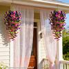 4 Bundles  Artificial Morning Glory Flowers Outdoor Fake Wildflowers For Garden Porch Home Hanging Decor Spring Summer