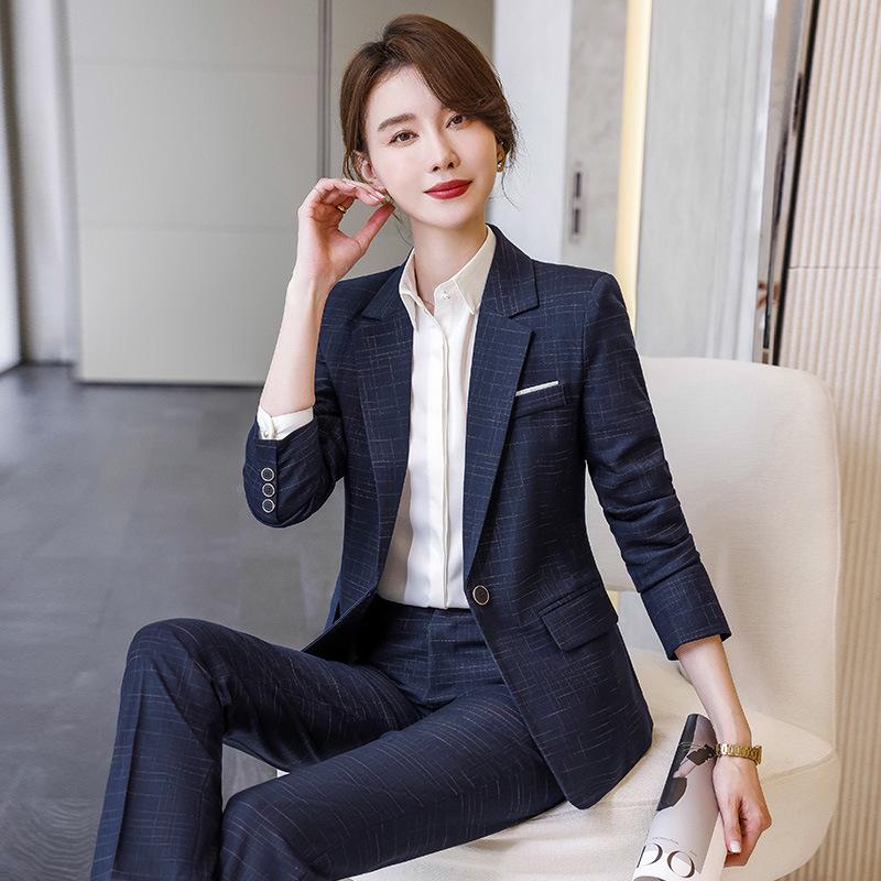 Women's Professional Autumn Suit Set: Office & Sales Formal Wear