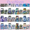 Disney Stitch School Backpack Oxford Cloth Lightweight Breathable Bookbag For Kids