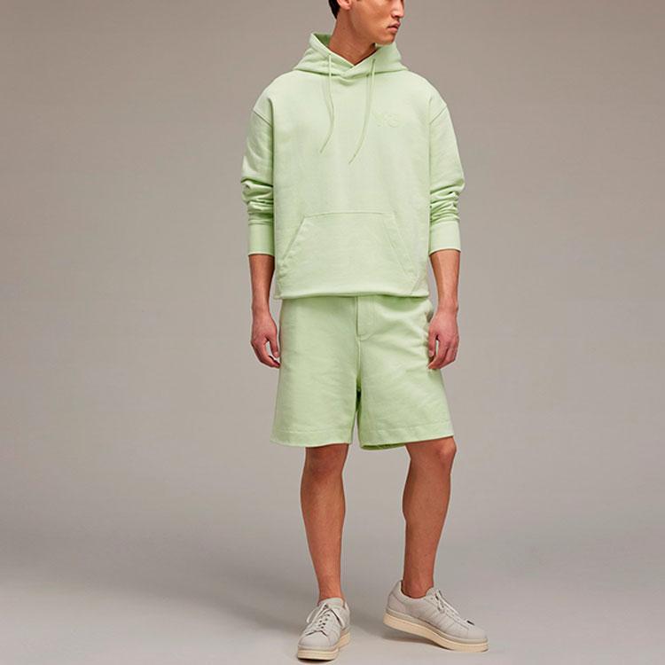 Y-3 SS22 Solid Color Hooded Pullover Sweatshirt Men Sweatshirt Green HG6218