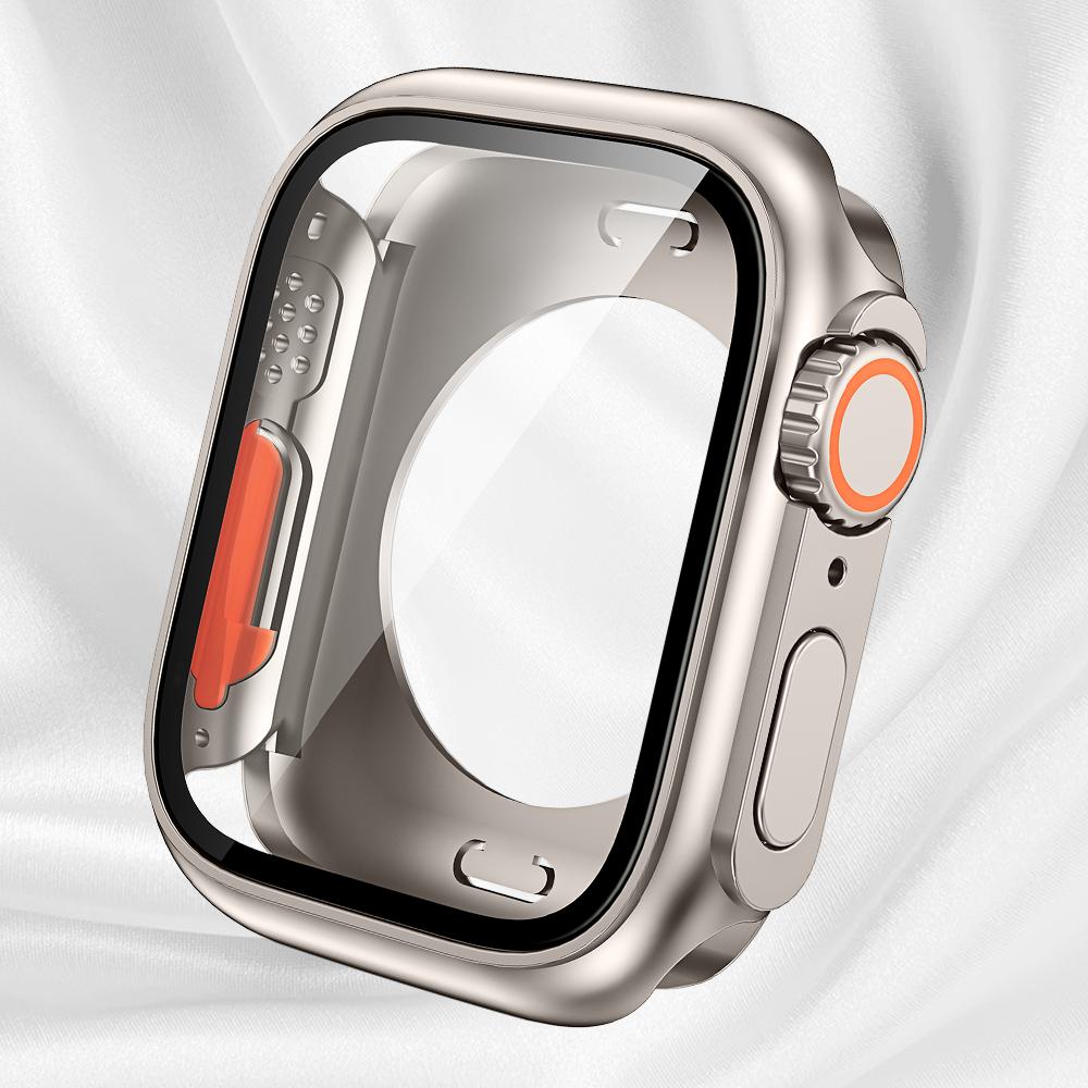 Wechseln zu Ultra 360 Vollschutzhülle für Apple Watch 45mm 44mm Displayschutz aus gehärtetem Glas für IWatch Serie 11 10 876 SE