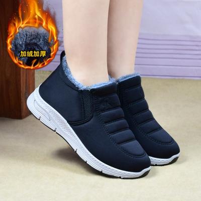 Winter Damen Baumwollschuhe gefüttert und verdickt Beijing Stoffschuhe Damen Weichsohle alte Laufschuhe warme Baumwollschuhe