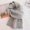 New Christmas gift cute red scarf women's winter new warm versatile knitted wool couple scarf