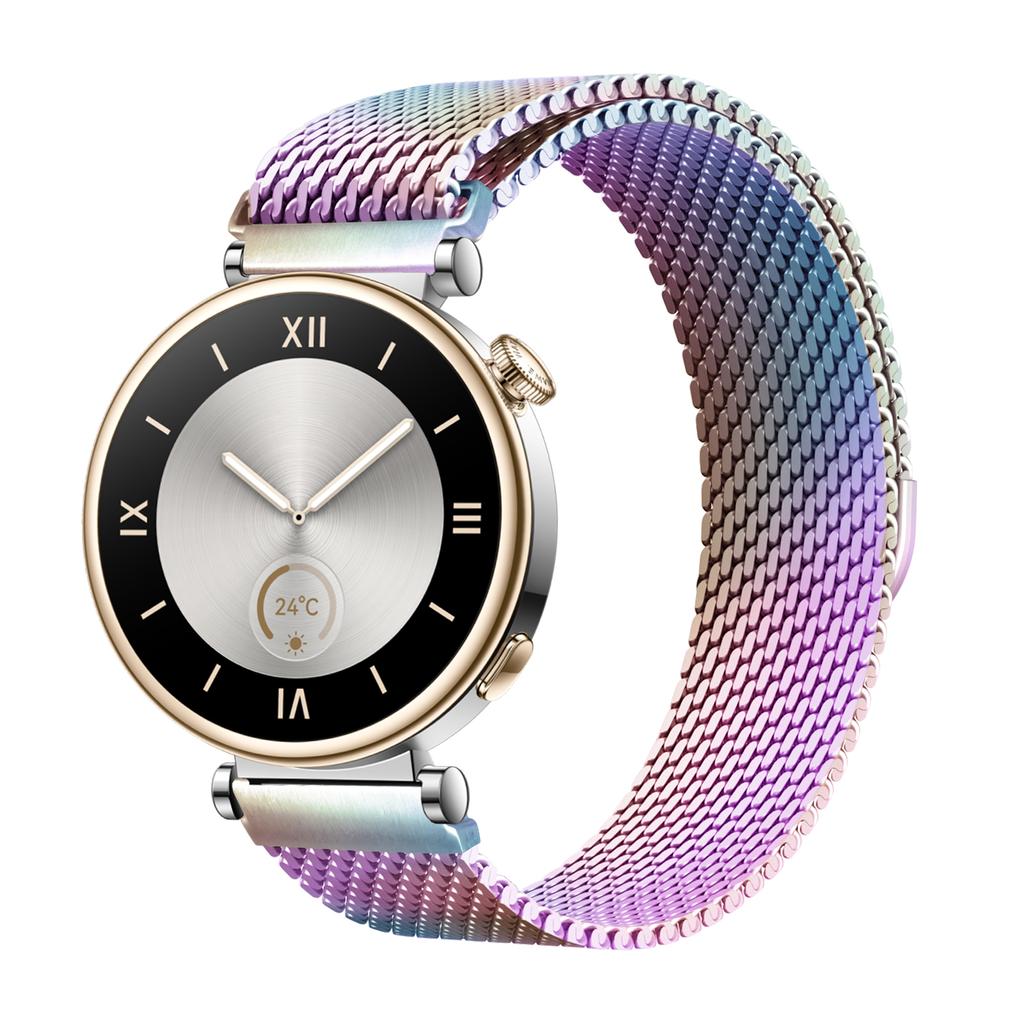 18mm 22mm Dickes Mailänder Armband für HUAWEI Watch GT 4/5/Pro 46mm 42mm 41mm Smartwatch Metallarmband für HUAWEI Watch 4 Pro Armbänder