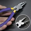 Multifunctional Six Step Design Pliers in Iron Alloy Perfect for Jewelry Designers DIY Enthusiasts and Handmade Projects