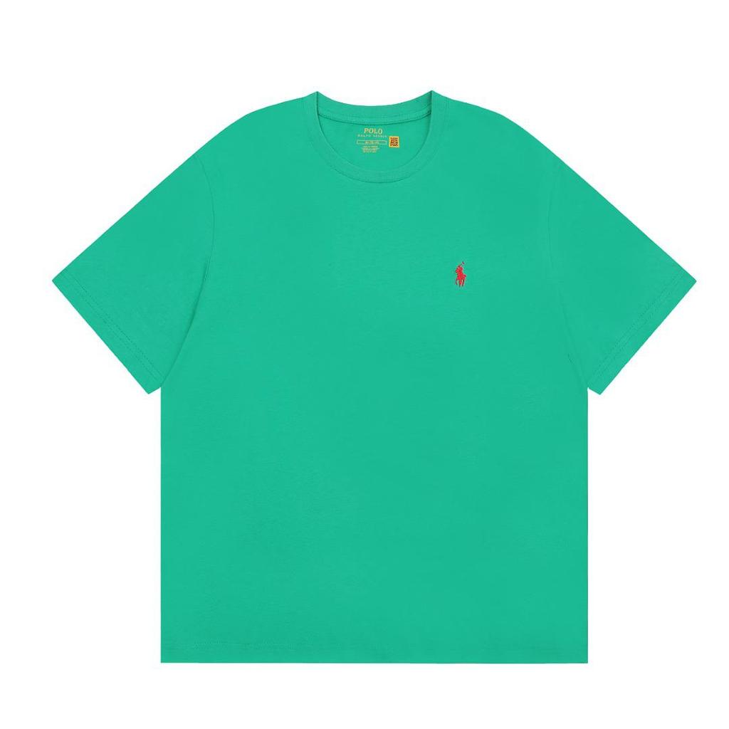 Ralph Lauren 2025 Unisex Casual T-shirt - Little Pony Logo, Round Neck, Short Sleeve.