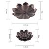 Metal  Incense Burner Stick Holder Buddhism Lotus Line Incense Plate Sandalwood Coil Base Temples Yoga Studios Home Decoration