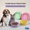 Portable Dog Slow Feeder & Water Bowl: Foldable, Food-Grade Silicone for Outdoor Travel