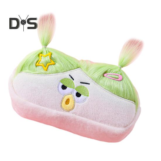 

Сделай сам пенал коробка органайзер длинные волосы кукольный дизайн большой емкости застежка-молния ручка маркер держатель для инструментов для рисования светло-синий