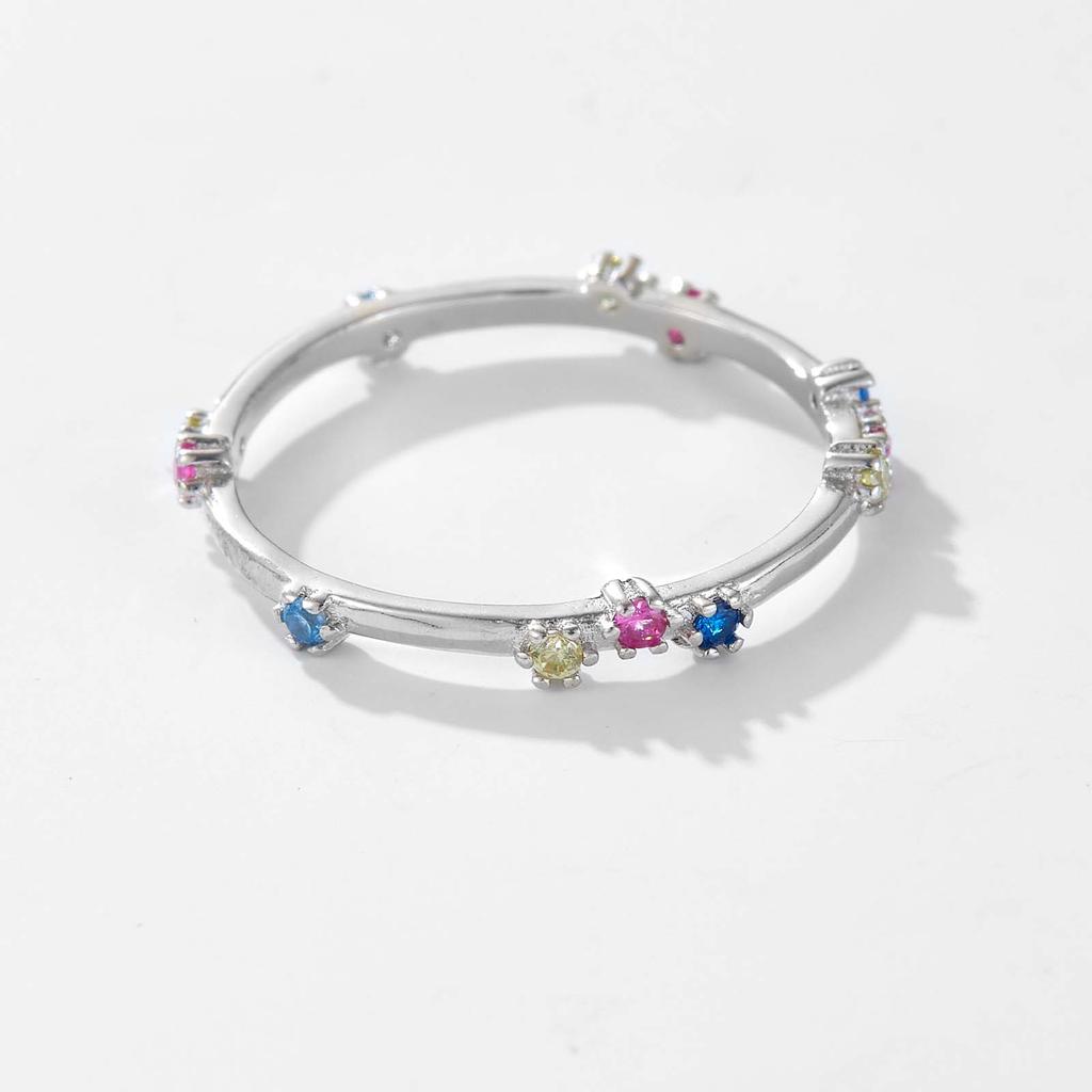 ANDYWEN 925 Sterling Silver Yellow Gold Colored Zircon CZ Ring Women Fashion High Jewelry Gift