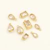 2026 New Arrival Fine AAA Grade Zircon Stone Drop Charms for Permanent Bracelet Necklace Making Gold Filled Jewelry Findings