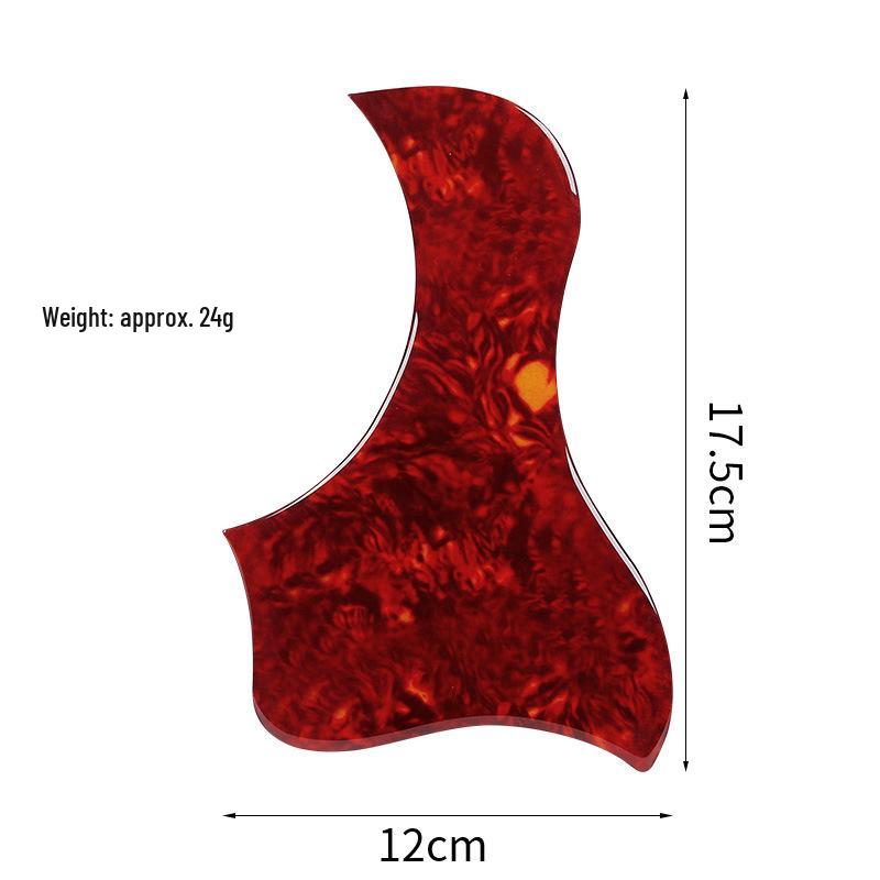 Universelles Holz-Gitarren-Schlagbrett für 40/41 Zoll Akustikgitarren - Kratzfeste Harzplatten-Zubehör