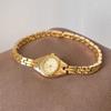 GEDI Vintage Women Watch Minimalist Gold Bracelet Ladies Watch Elegant Casual Small Round Quartz Wristwatch for Girlfriend
