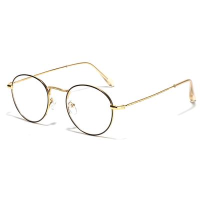 Runder Prinz Spiegel Metall Kleiner Rahmen Flacher Spiegel Damen Schlichter Spiegel Literarisch Kleine Klare Rahmenbrille Herren