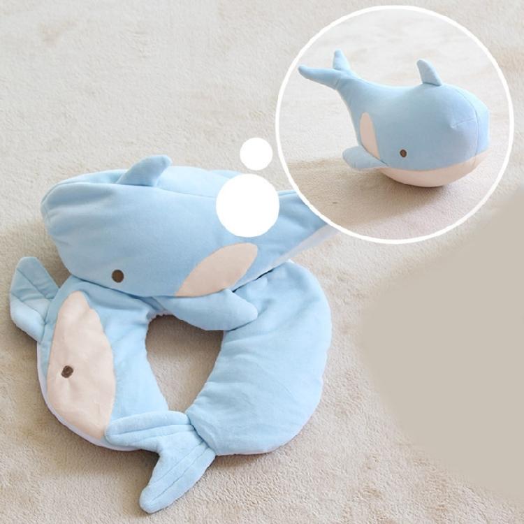 Kids Travel Pillow 2 in 1 Deformable Neck Pillow Soft Ushaped Pillow with Lovely Animal Sleep Companions