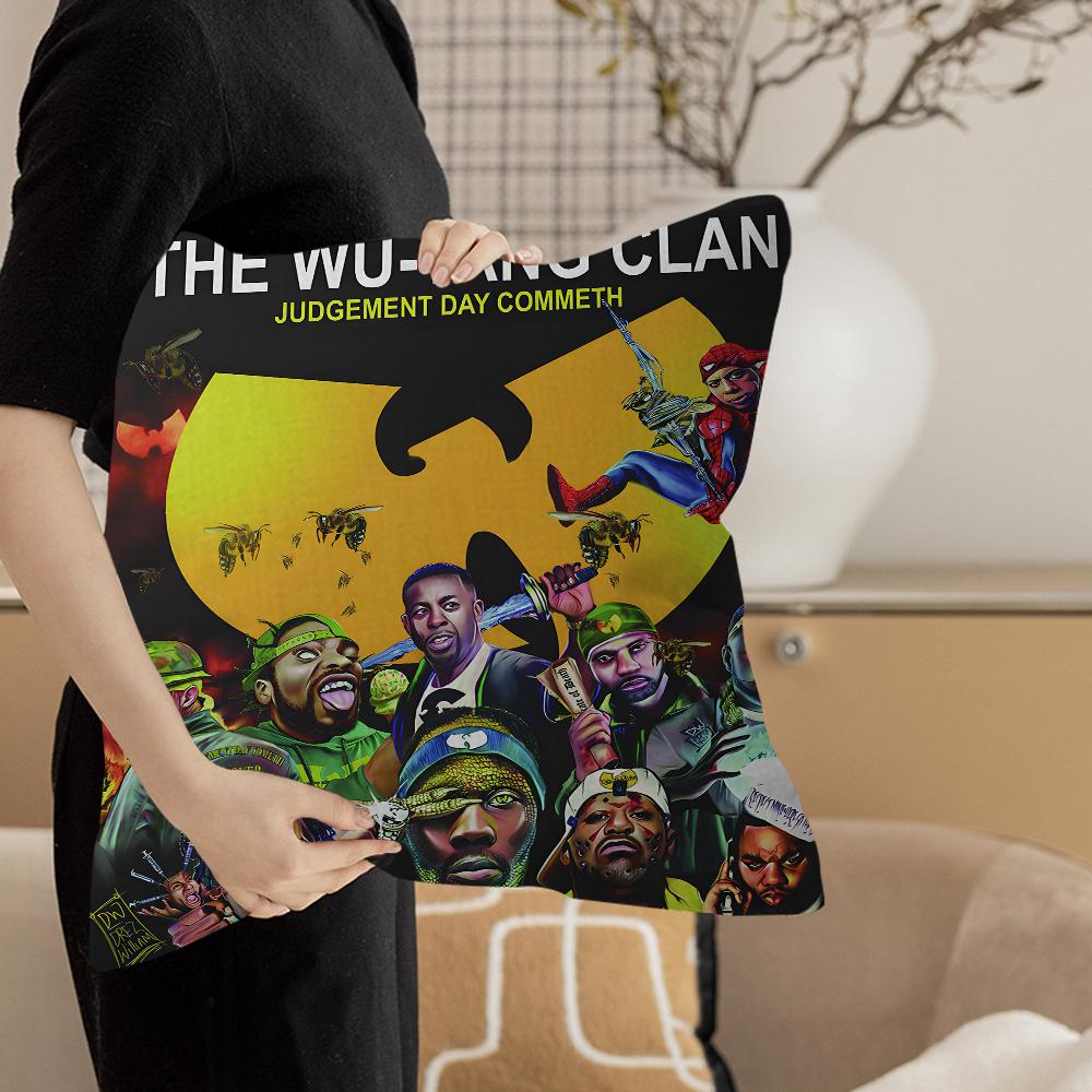 Singer WUTTANG Cool CLAN Cushion Cover Pillow Cover Decor Pillowcase Printed Cushion Case for Couch