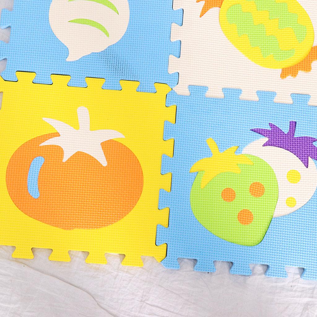 10 варіантів дитячого килимка-пазла з піни - Тема: Тварини та Транспорт - Для дитячих ігрових кімнат або спальні, Різні кольори