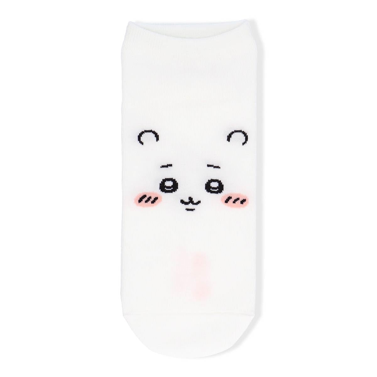 Chiikawa Chiikawa Character Size Chiikawa Sneaker-Length Socks, Face, Women s Socks, 03197005, 22-24cm, 91.