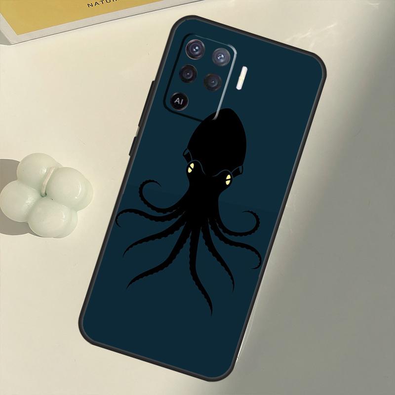 Octopus Case For OPPO A1K A3S A5S A15 A16 A52 A72 A5 A9 A31 A53 A83 A91 A93 A54 A74 A94 Cover Capa