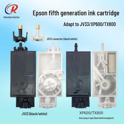 Outdoor Piezoelectric Photo Printer JV33/JV5 5th Gen Nozzle XP600/TX800 Ink Sac Damper Connector