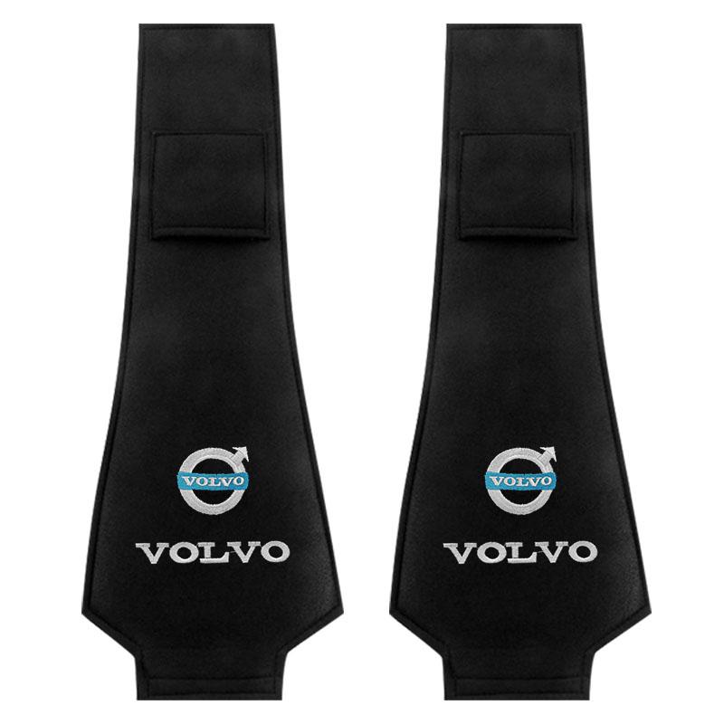 1/2pcs Car Accessories Seat Headrest Protective Covers For Volvo Rdesign XC90 S60 XC60 V70 S80 S40 V50 V40 V60 C30 S70