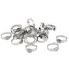 20PCS Blank Ring 8mm Adjustable Stainless Steel DIY Flat Ring Base for DIY Rings DIY Jewelry