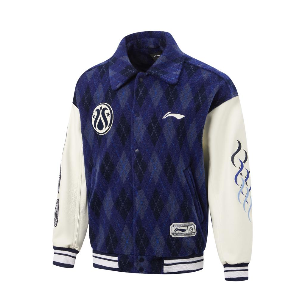Li Ning Basketball Series Logo Embroidered Button Jacket Men jackets AJDW245-1