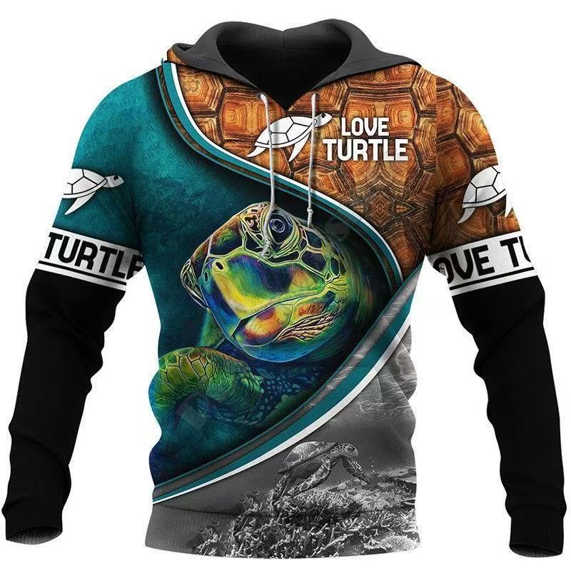 Winter New Sweater European and American Style Lion Animal 3D Three-dimensional Printing Pattern Large Size Loose Sweater