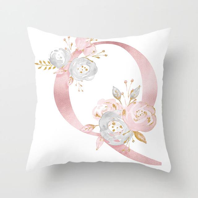 26 Letters Cushion Cover Letter Home Decorative Pillowcase Polyester Throw Pillow Case Cushion Cover For Sofa Almohada Hot Zt25