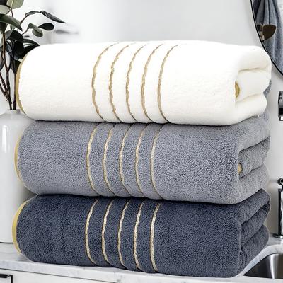 Ultraweiches Korallenhandtuch, Trockenabsorbierend, Leichte Badetücher, Perfekt für Zuhause, Hotel- und Spa-Nutzung, Outdoor-Fitness