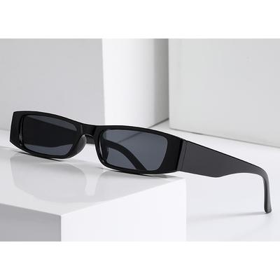 New Retro Small Rectangle Sunglasses For Women Men Narrow Square Frame Sun Glasses Vintage Brand Design Uv400 Shades Eyewear