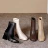 Neue Frühling Winter Damen Bequeme Stiefel Elegant Minimalistisch Damenschuhe Damen Hohe Absätze Modische Vielseitige Stiefel