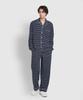 [JAJU] Men's Smart Cotton Full-Length Pajama Set - Dark Navy [Shipped from Korea] 100% Authentic