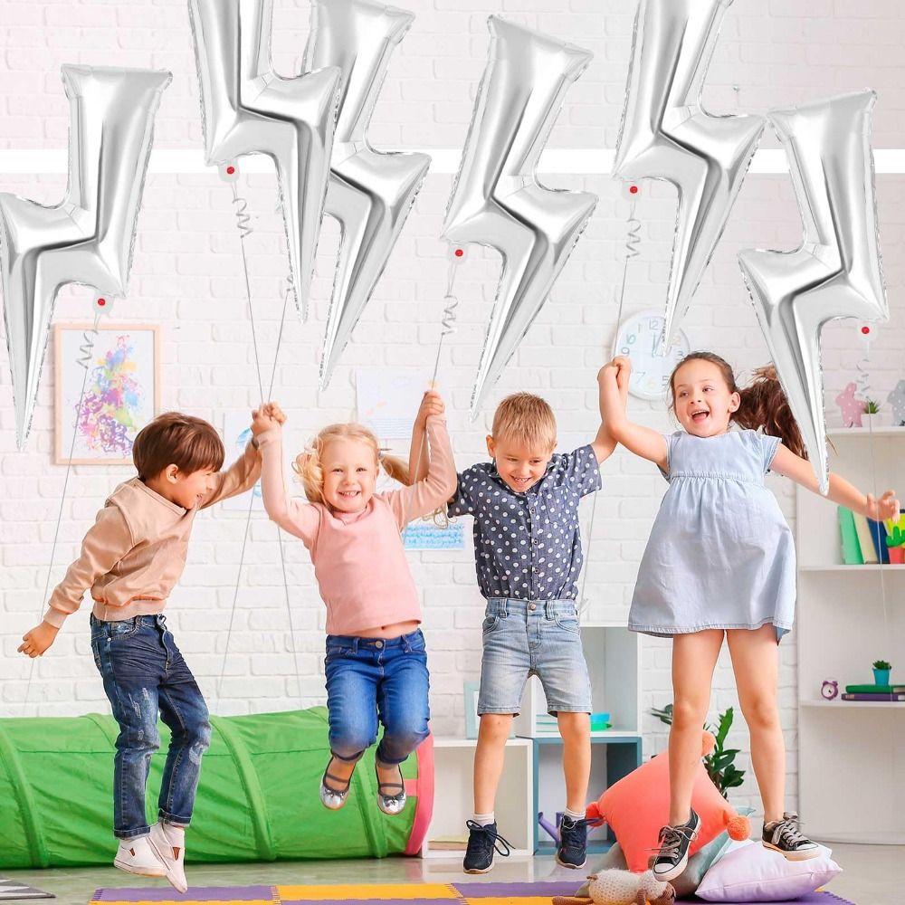 Lightning Shape Lightning Bolt Foil Balloons 34/45 Inch Flash Balloons Cowgirl Lightning Balloons