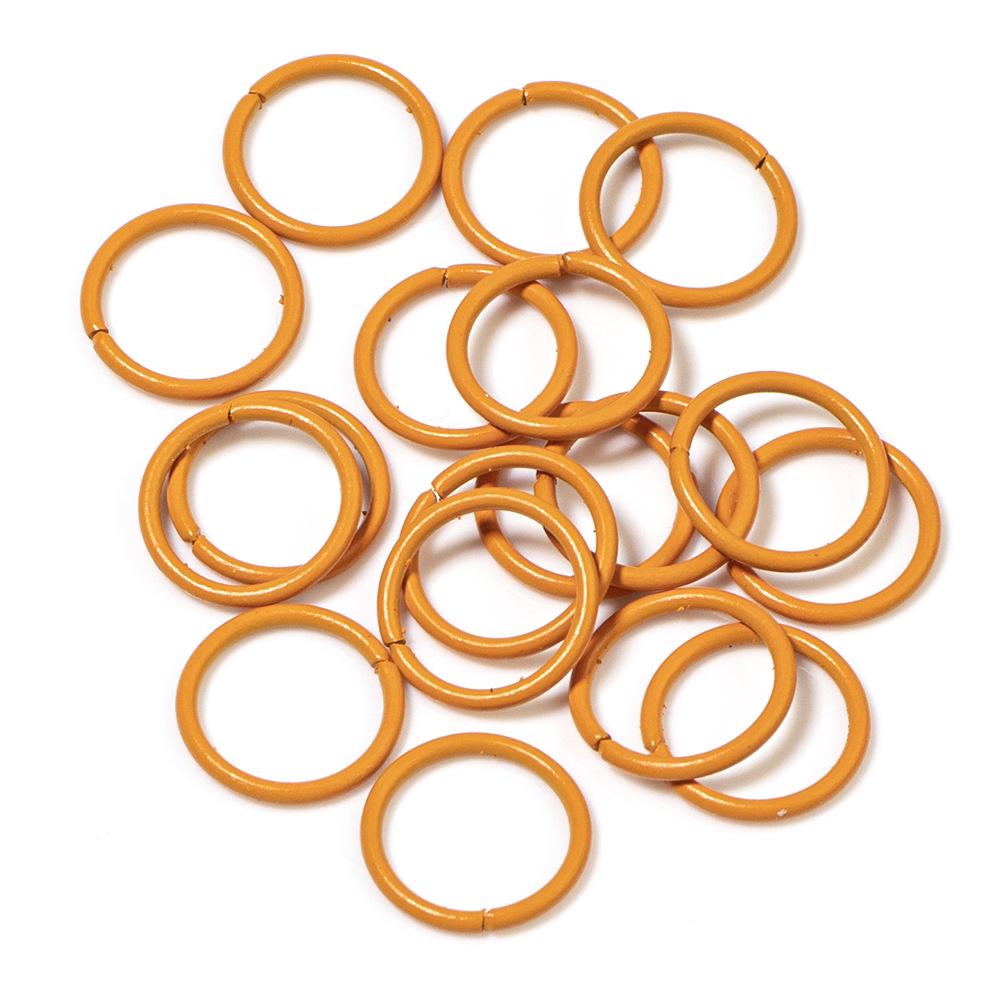 Colorful Open Jump Rings for DIY Jewelry Making - Round Single Loop Iron Rings for Beading Bracelets