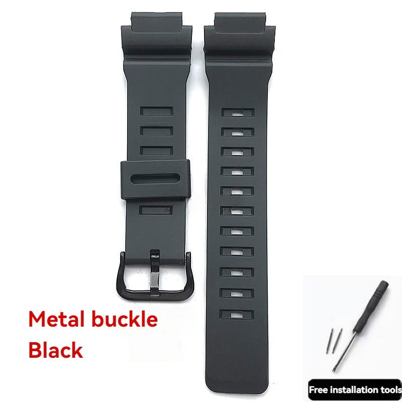 

WS-1400 Silicone Bracelet for Casio WS-1400H WS-1300 WS-2100 AE-1500 Watch Strap MW610 MWD110 Resin Rubber Waterproof Watchband 18mm