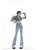 Women's Light Color High Waist Micro-Flare Slimming Jeans
