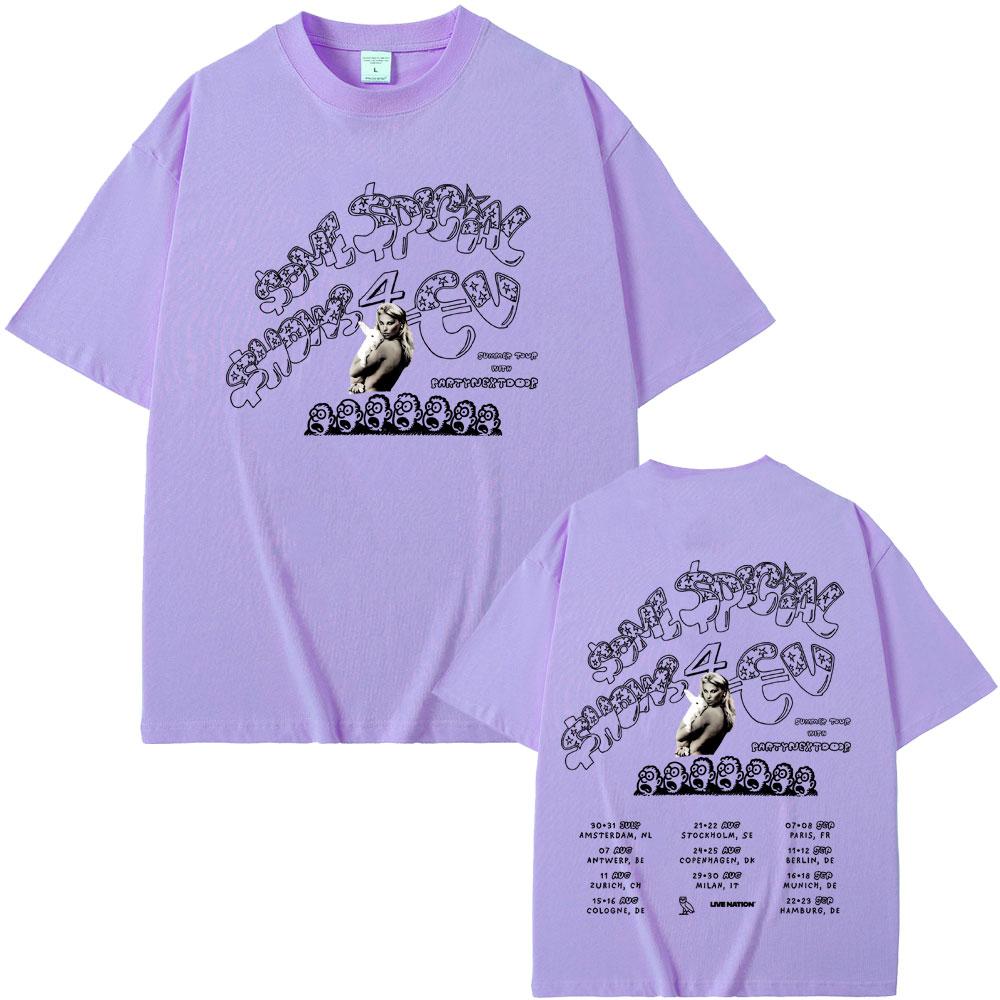 Rapparen Drakes Europaturné med Partynextdoor 2025 T-shirts SSS4U Some Sexy Songs 4 U T-shirt Unisex Unisex Hip Hop Popmusik T-shirt