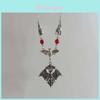 Gotischer Fledermaus-Tier-Halskette Mit Legierungs-Kreuzkette Für Damen Punk-Schmuck