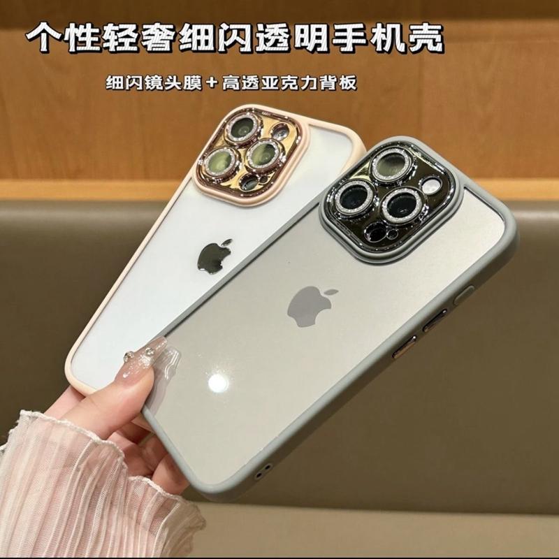 Husă de telefon transparentă cu sclipici de lux pentru iPhone 11 12 13 14 15 Pro Max Plus Huse de protecție cu diamant transparent rezistent la șoc