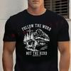 Follow The Word Not The Herd Graphic Motorcycle T-Shirt  2026