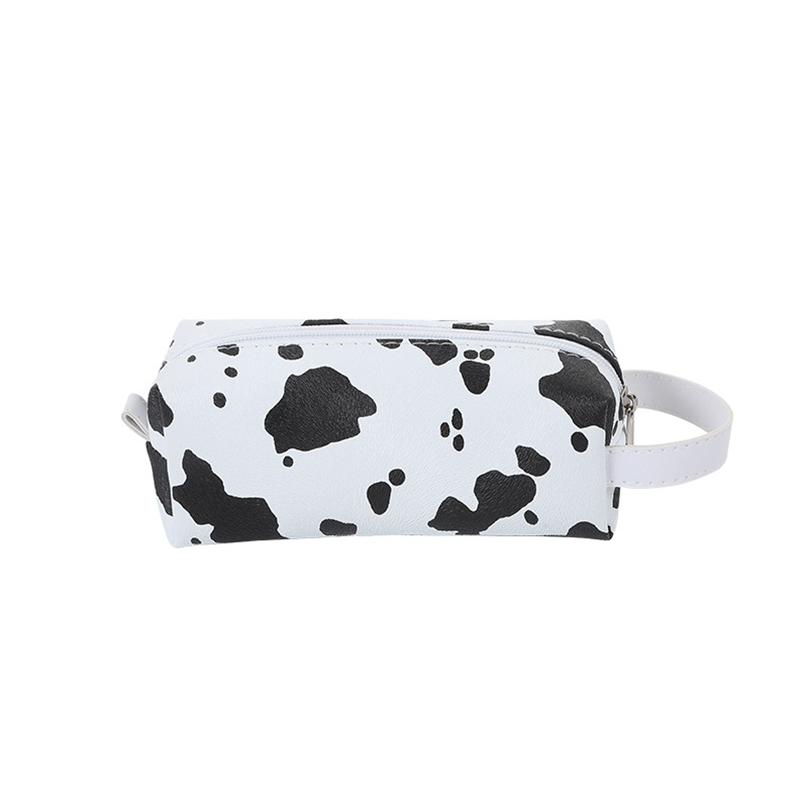 Cow Pattern Pencil Case Kawaii Stationery Pencilcase Large Capacity Pen Case Trousse Scolaire School Supplies Pencil Pouch