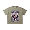 260 GSM Double Yarn 32 Count 100% Cotton Jujutsu Kaisen V24 Gojo Print Unisex Heavy Cotton T Shirt