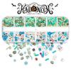 1 Box Nail Sequins Ultra-Thin Bright Color Shiny Visual Effect Enhance Atmosphere Soft Clay Halloween Themed Manicure Ornament Nail Sequins