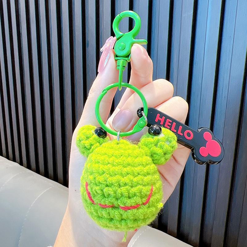 Hand-Woven Plush Persimmon Good Luck Keychain Pendant